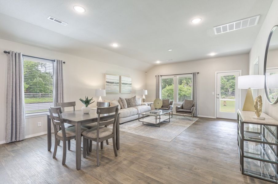 Furnished interior in a model home at Rancho Vista in Corpus Christi (Image 8).