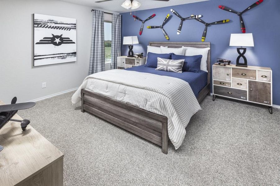 Buffalo Crossing Model Home Secondary Bedroom