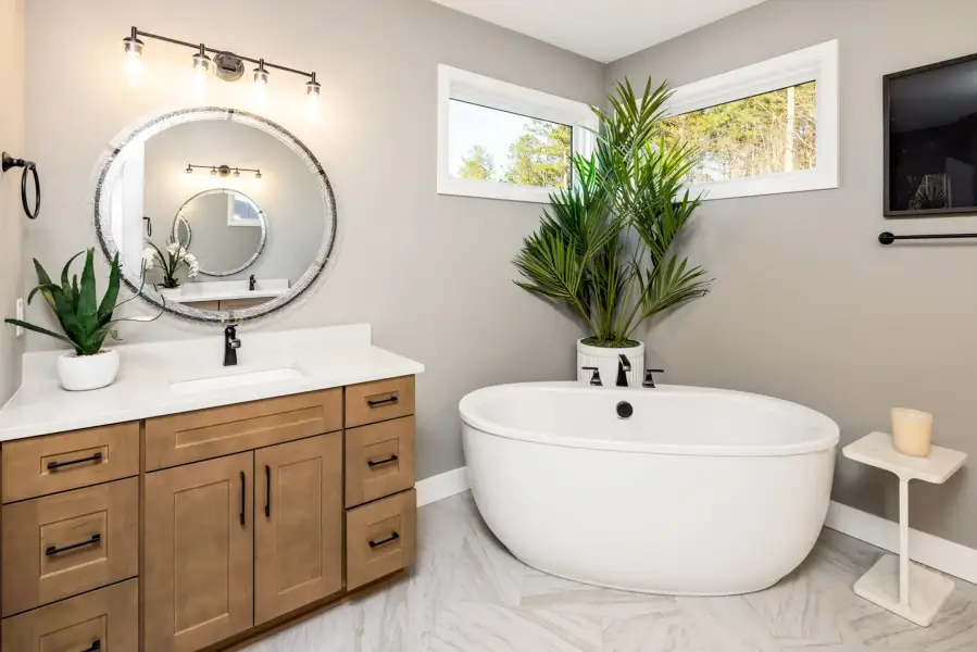Furnished interior in a model home at The Meadows at Majors Drive in Cumming (Image 19).
