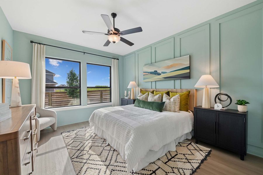 Furnished interior in a model home at Austin Point in Richmond (Image 8).