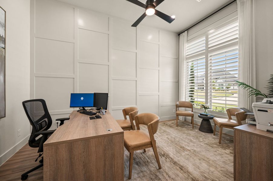 Furnished interior in a model home at NorthGlen in Haslet (Image 6). Furnished interior in a model home at NorthGlen in Haslet (Image 6).