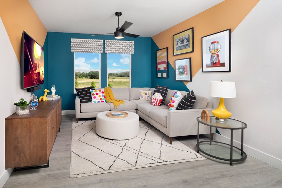 Furnished interior in a model home at Persimmon Place – Garden Series in Wesley Chapel (Image 24).