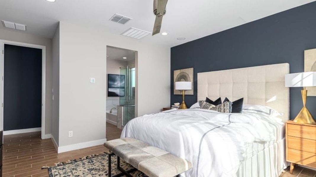 Furnished interior in a model home at Alamar Encore Collection in Avondale (Image 40).