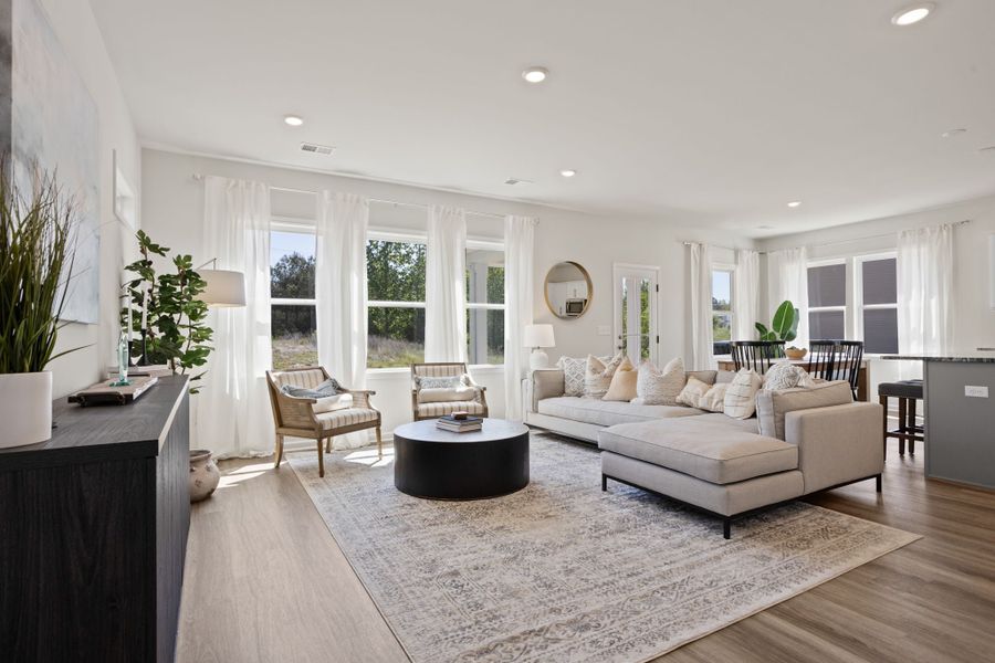 Furnished interior in a model home at Briargate in Fountain Inn (Image 3).