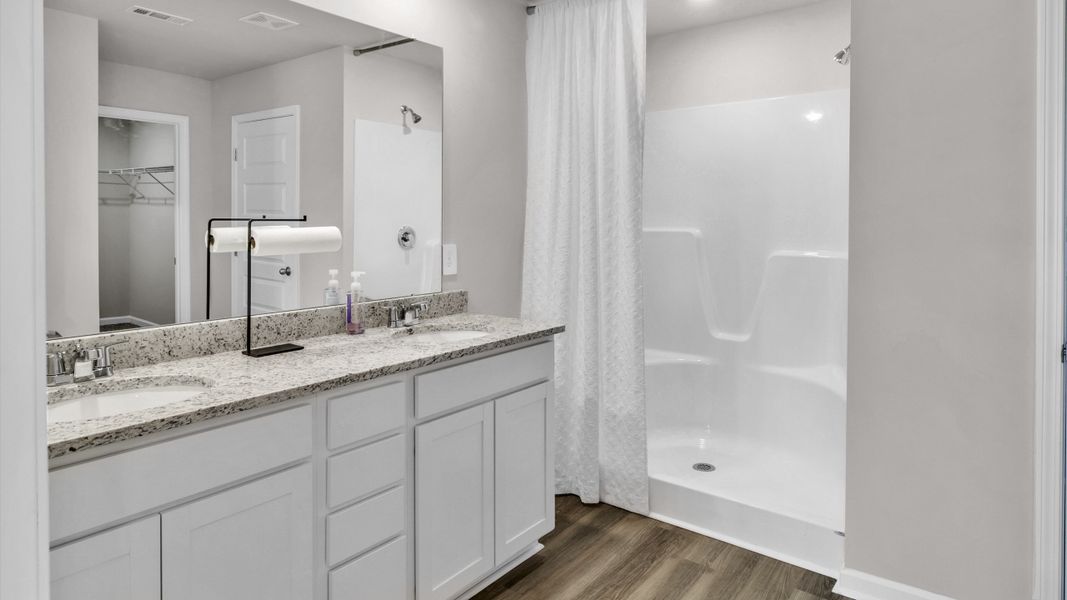 Furnished interior in a model home at Bailey Park in Fayetteville (Image 24). Furnished interior in a model home at Bailey Park in Fayetteville (Image 24).