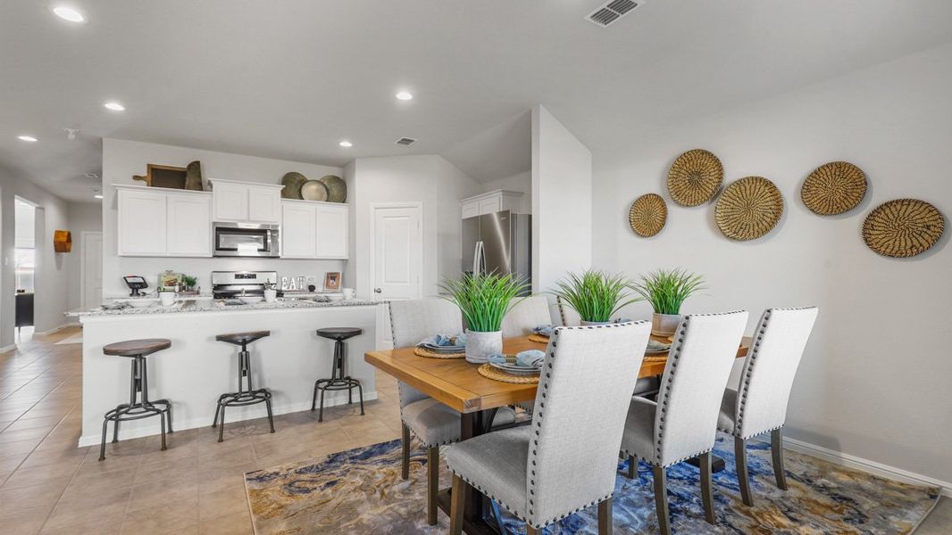 Furnished interior in a model home at The Hills at Reunion in Newark (Image 7).