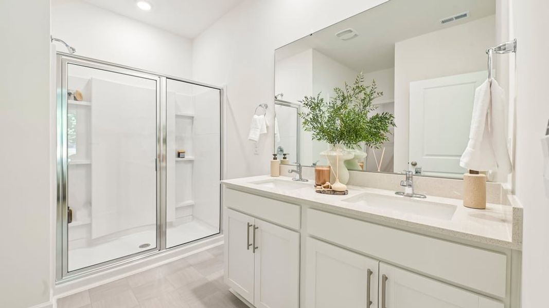 Furnished interior in a model home at The Villas at Laurel Oaks in Sanford (Image 24).