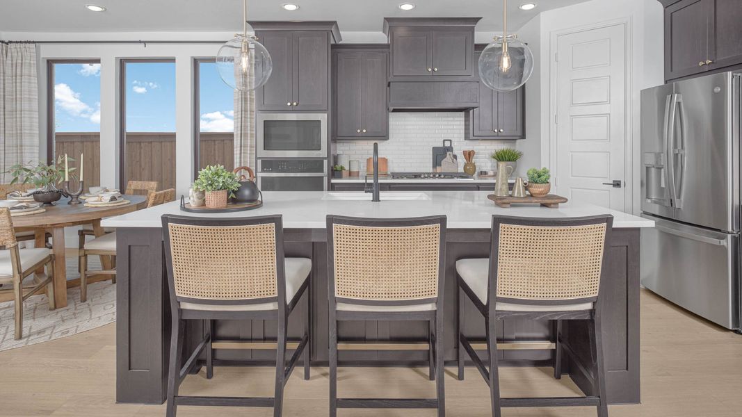 Furnished interior in a model home at Walsh 50' in Fort Worth (Image 6).