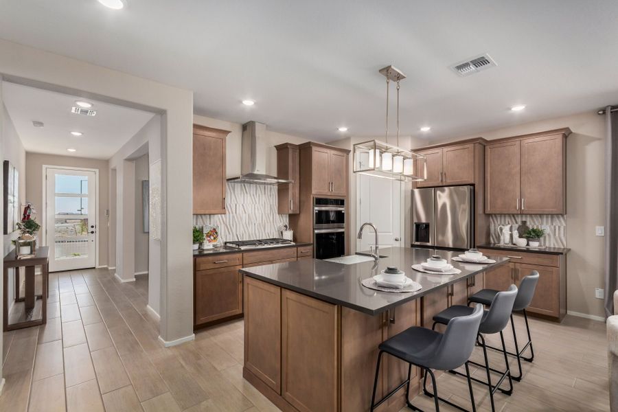 Furnished interior in a model home at Agave Springs at Teravalis in Buckeye (Image 36).