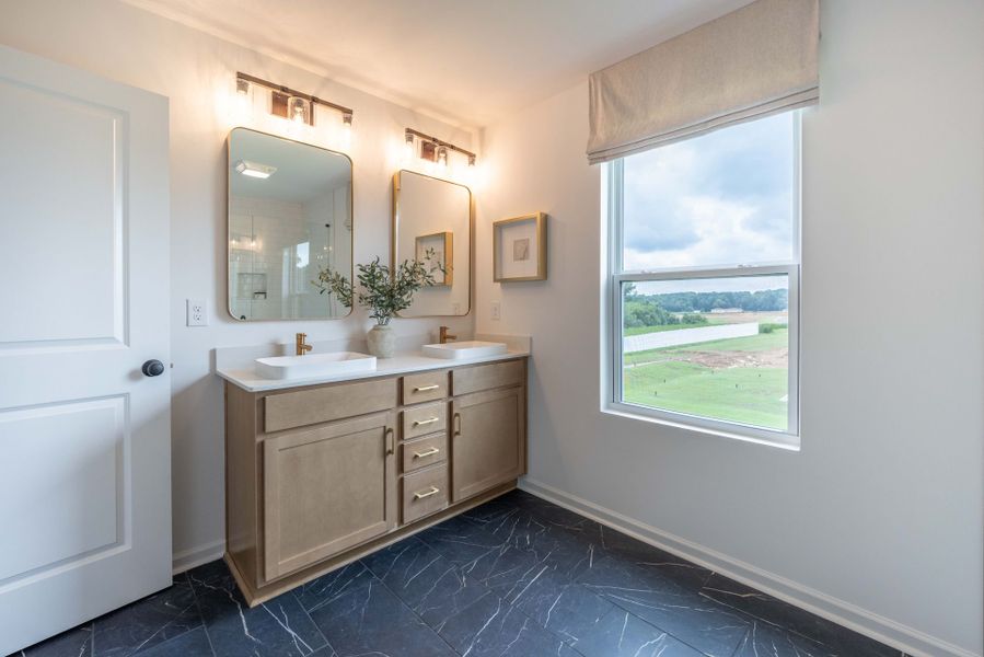 Furnished interior in a model home at Morrow Brook in Albemarle (Image 14). Furnished interior in a model home at Morrow Brook in Albemarle (Image 14).