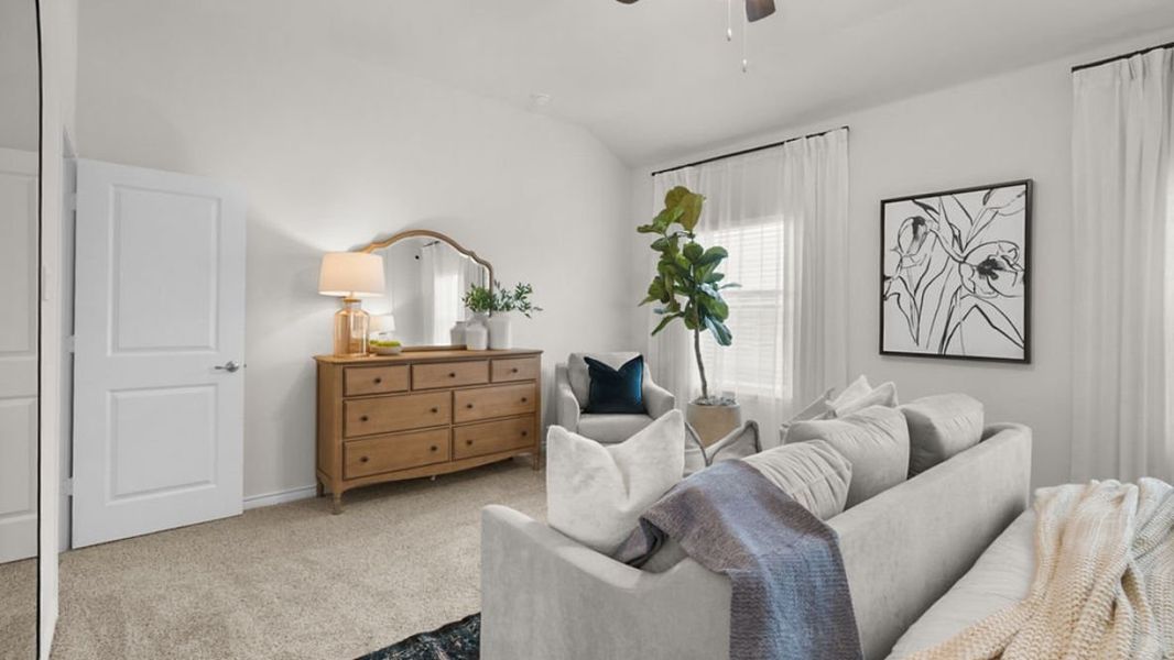 Furnished interior in a model home at The Landing at Hidden Lakes in McKinney (Image 20).