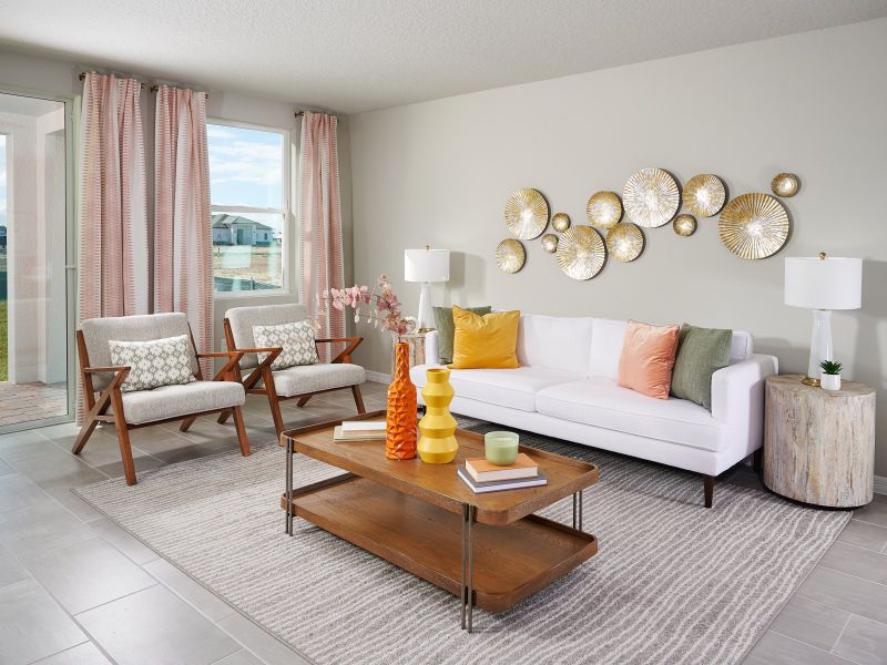 Furnished interior in a model home at The Reserve at Hammock Oaks - Classic Series in Lady Lake (Image 5). Furnished interior in a model home at The Reserve at Hammock Oaks - Classic Series in Lady Lake (Image 5).