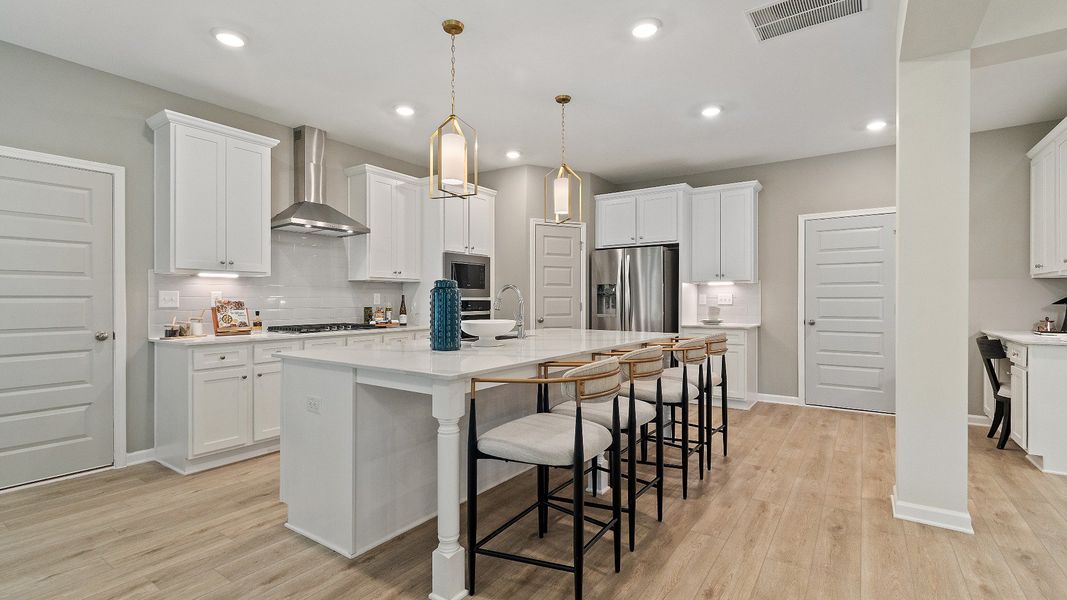 Furnished interior in a model home at Trinity Park in McDonough (Image 13).