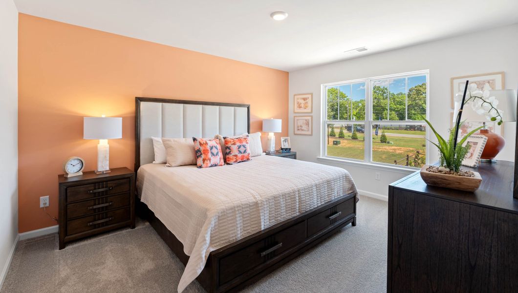 Furnished interior in a model home at Tanglewood Townes in Greenville (Image 19).