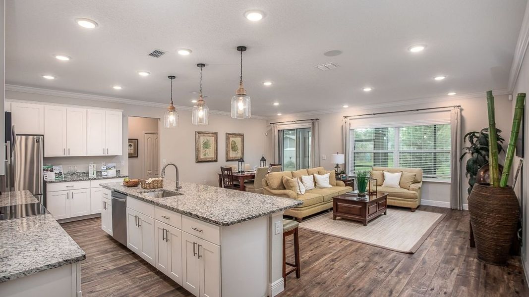 Furnished interior in a model home at Hontoon Reserve in Deland (Image 7).