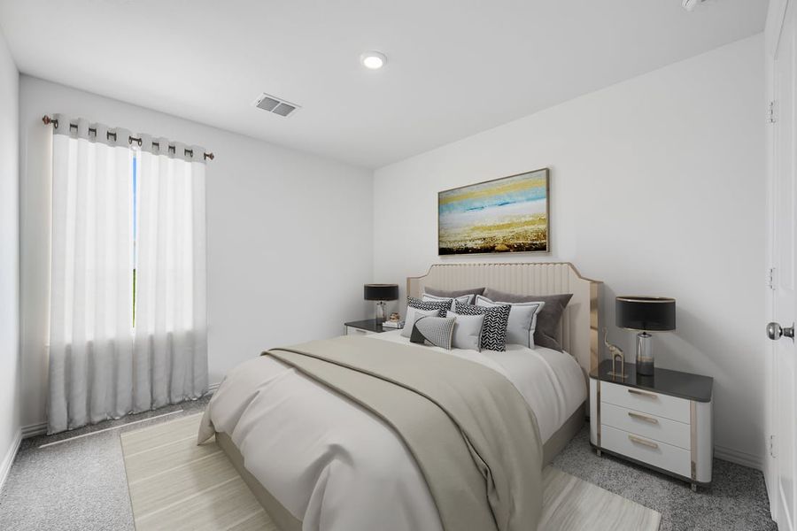 Furnished interior in a model home at River Ridge in Crandall (Image 112).