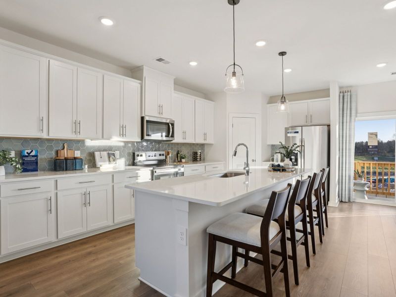 Furnished interior in a model home at Greystone - Highland Townhomes in Smyrna (Image 4).