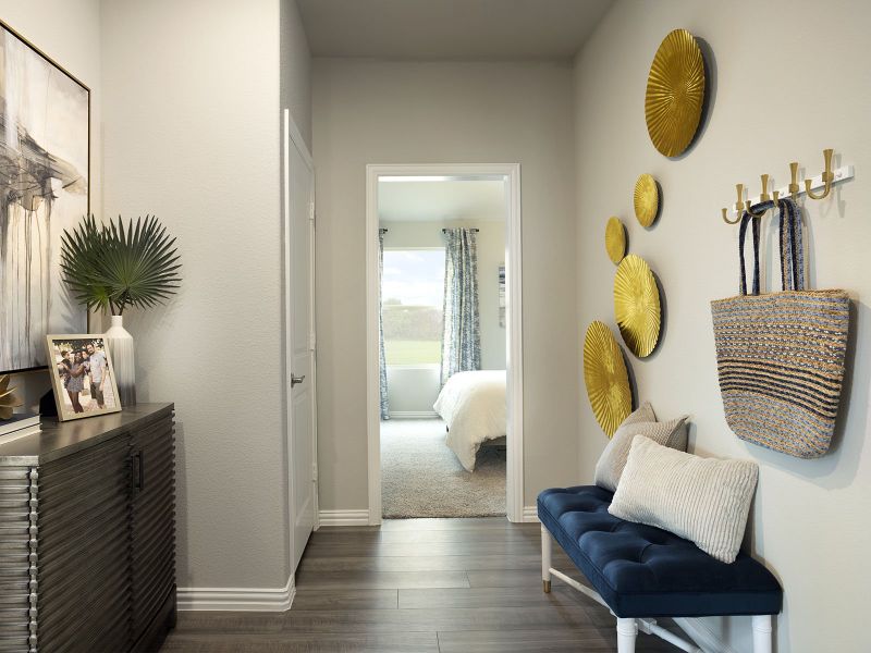 Furnished interior in a model home at Morgan Farms in Josephine (Image 4).