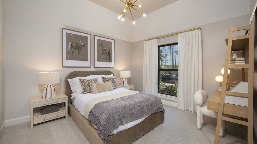 Furnished interior in a model home at Audubon Park 45' in Magnolia (Image 14).