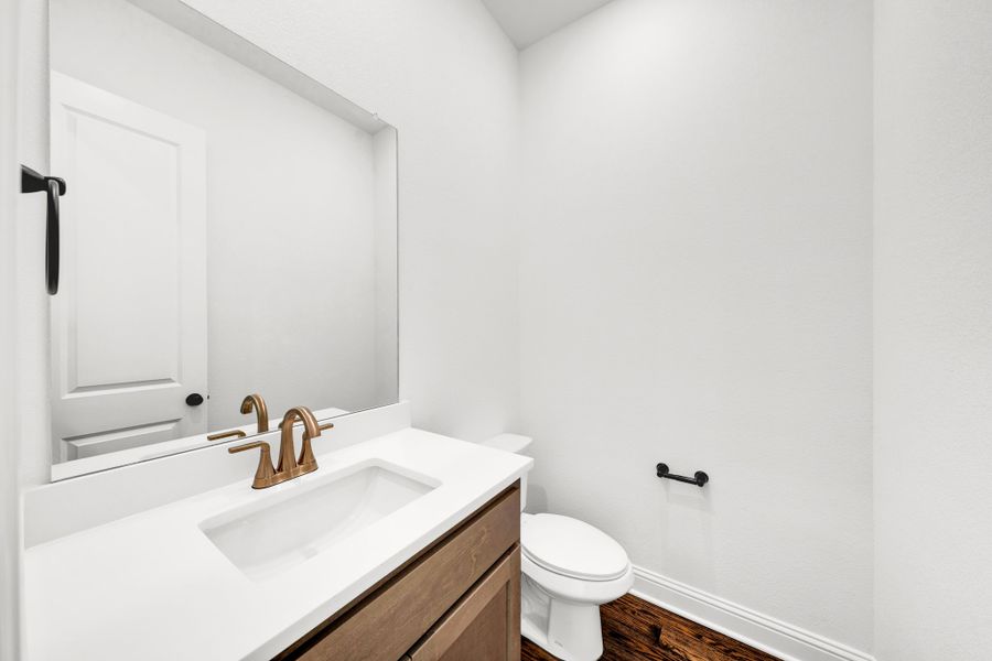 Furnished interior in a model home at Panther Trail in Van Alstyne (Image 23).