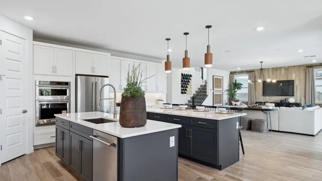 Furnished interior in a model home at The Ridge at Stone Butte in Phoenix (Image 7).