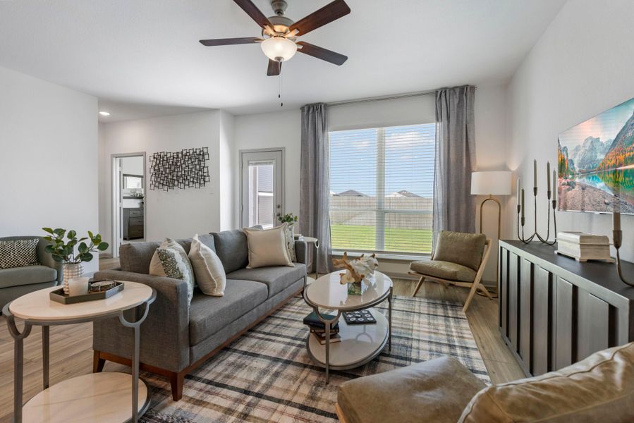 Furnished interior in a model home at Stillwater Ranch in Tyler (Image 3).