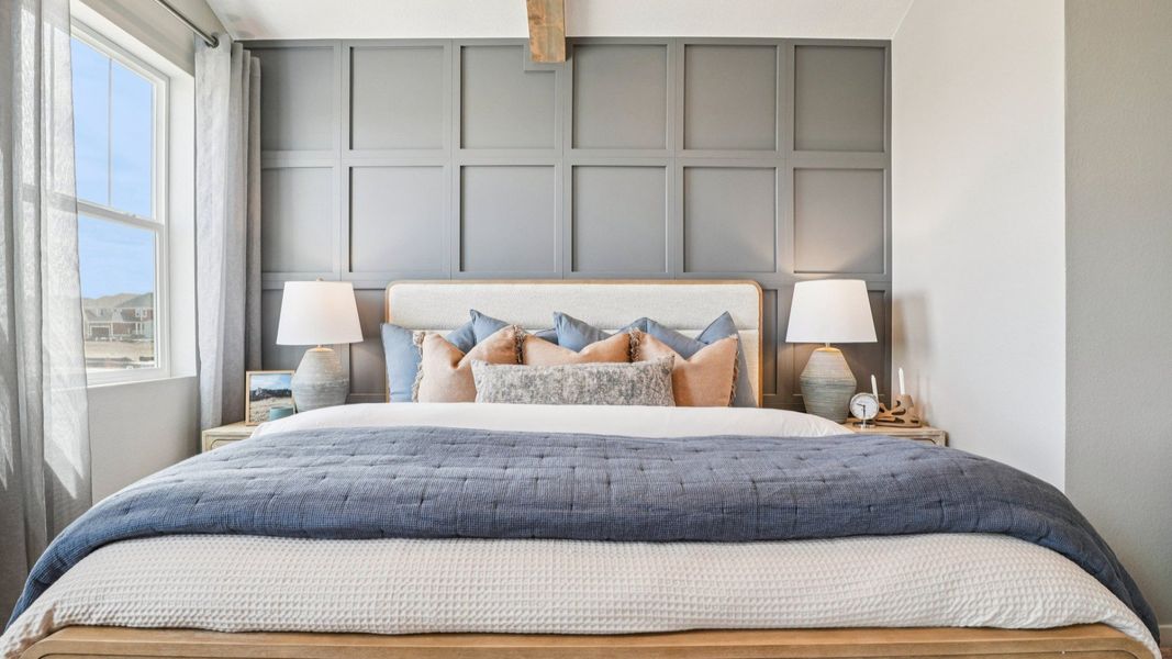 Furnished interior in a model home at Westerly - Townhomes in Erie (Image 19). Furnished interior in a model home at Westerly - Townhomes in Erie (Image 19).