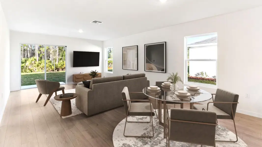 Furnished interior in a model home at Sunside at Ormond Station in Ormond Beach (Image 10).