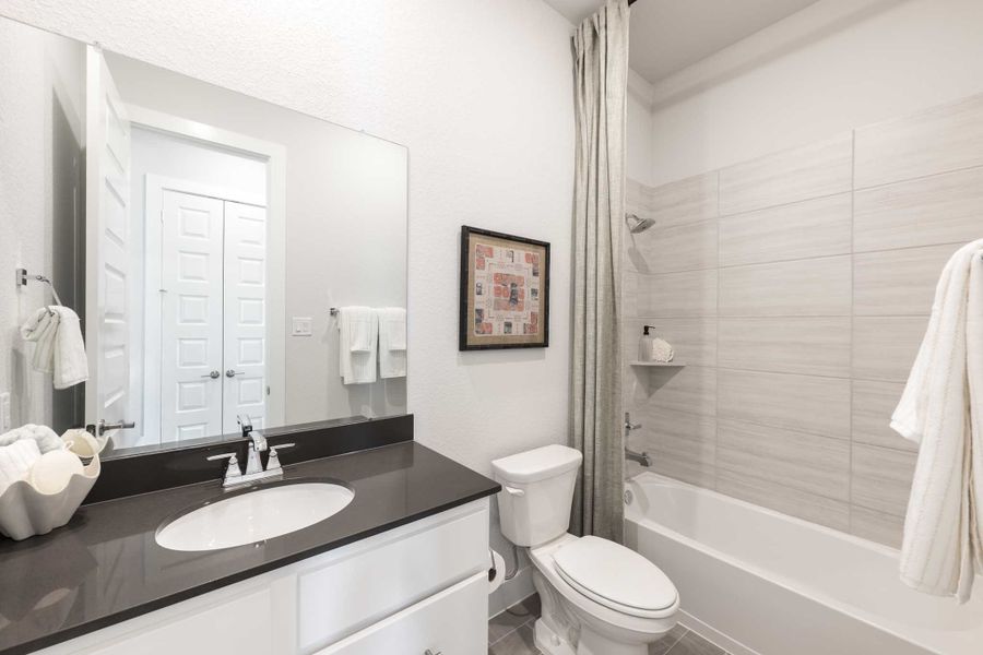 Furnished interior in a model home at Tompkins Reserve in Katy (Image 36). Furnished interior in a model home at Tompkins Reserve in Katy (Image 36).