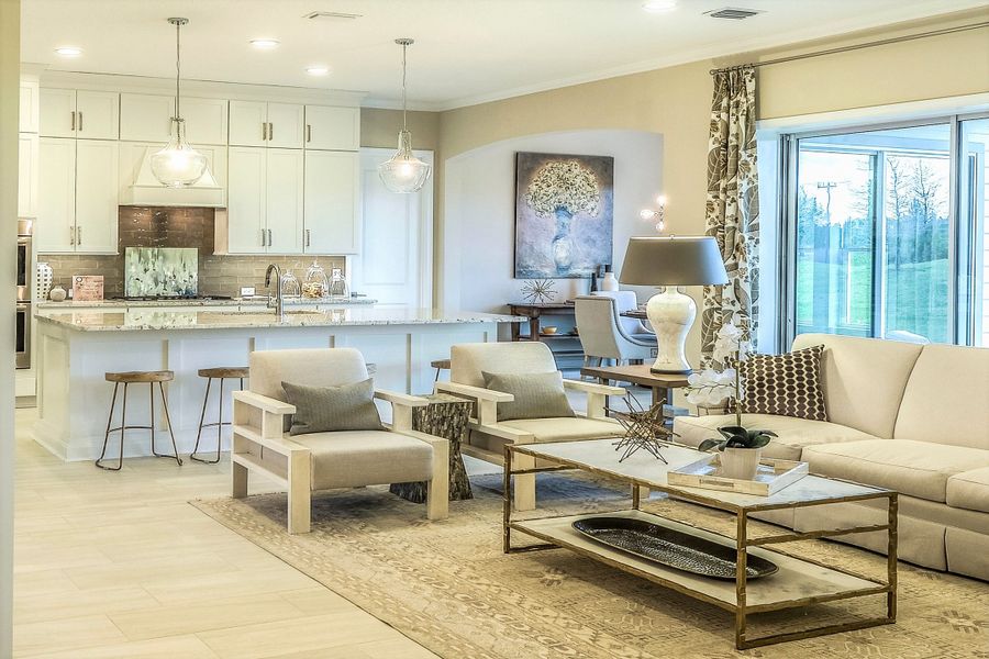 Furnished interior in a model home at Coral Ridge at Nocatee in Ponte Vedra (Image 18).