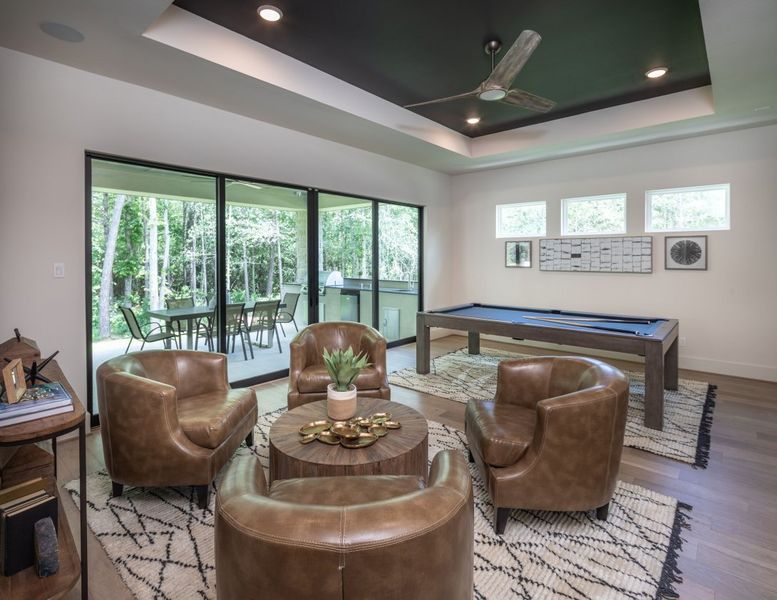 Furnished interior in a model home at Dean Farms in Lucas (Image 20).