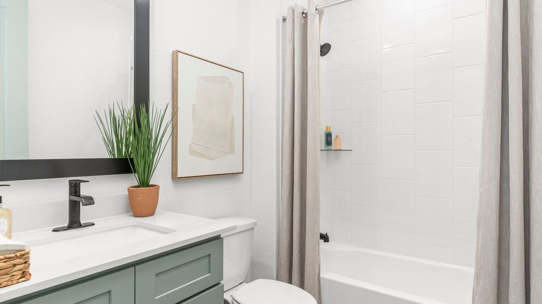 Furnished interior in a model home at Alexander in Pearland (Image 22).