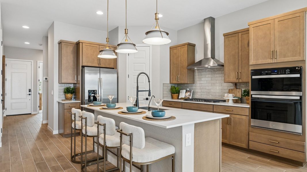 Furnished interior in a model home at Upper Canyon in Phoenix (Image 11).