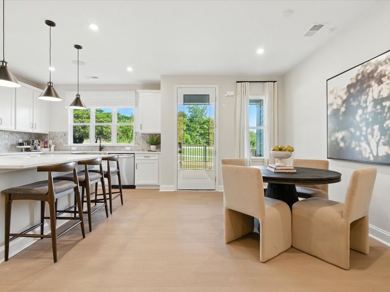 Furnished interior in a model home at Grahym at Southbridge in Fort Mill (Image 14).