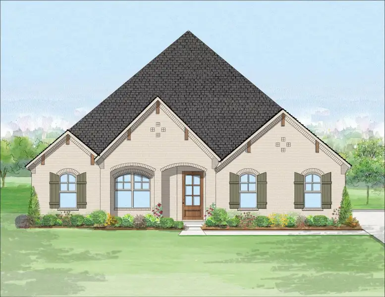 Architectural rendering of home exteriors planned for Settler’s Glen in Fort Worth, TX (Image 9).