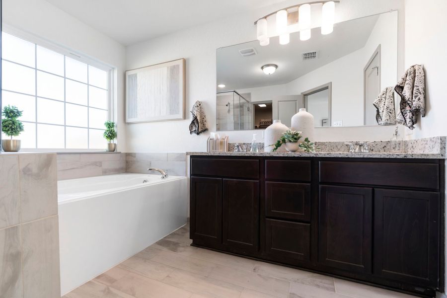 Furnished interior in a model home at South Fork in Waco (Image 21). Furnished interior in a model home at South Fork in Waco (Image 21).