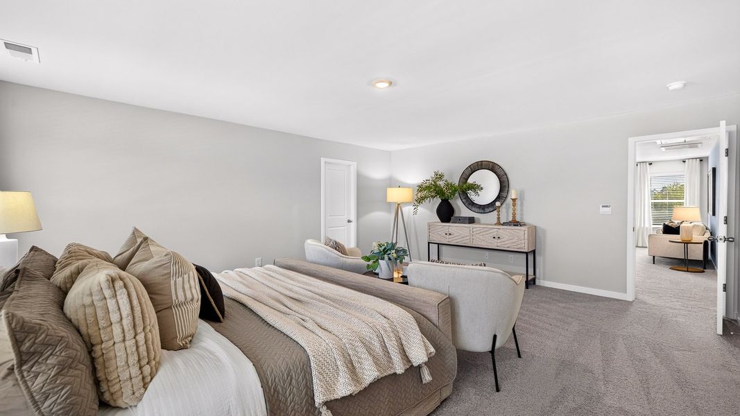 Furnished interior in a model home at Twinleaf Meadows in Monroe (Image 21).