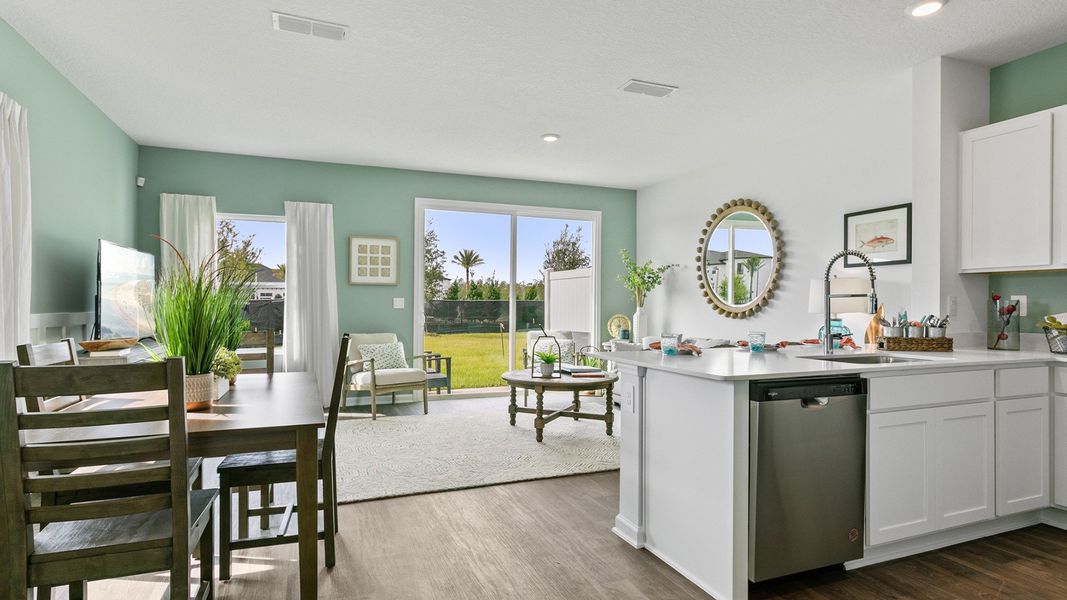 Furnished interior in a model home at The Landing in Middleburg (Image 9).