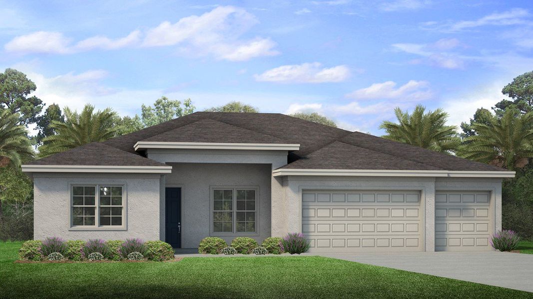 Front exterior of a home in the Cape Coral Signature community, located in Cape Coral, FL (Image 9).