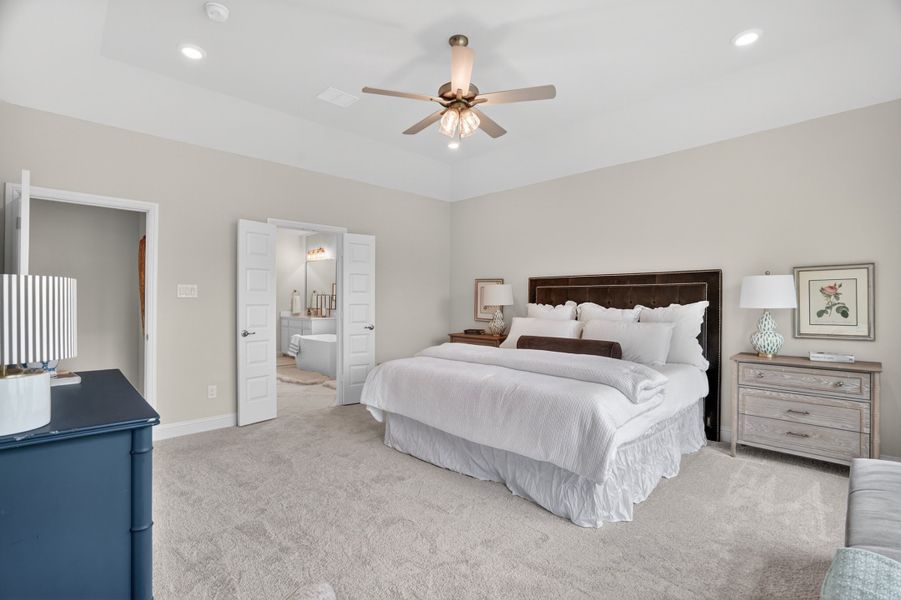 Furnished interior in a model home at Terra Vista Estates in Springtown (Image 53).