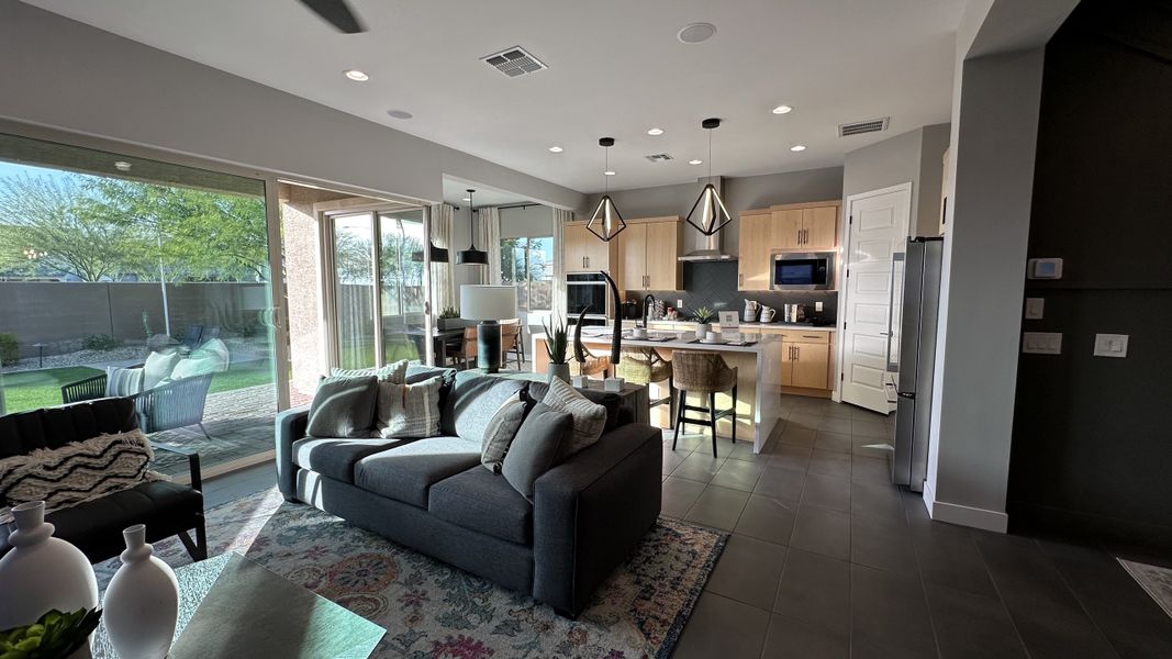 Furnished interior in a model home at Stonehaven Expedition Collection in Glendale (Image 22).