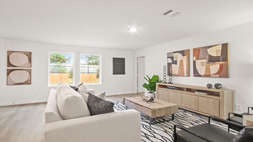 Furnished interior in a model home at Lexington Heights in Willis (Image 6).