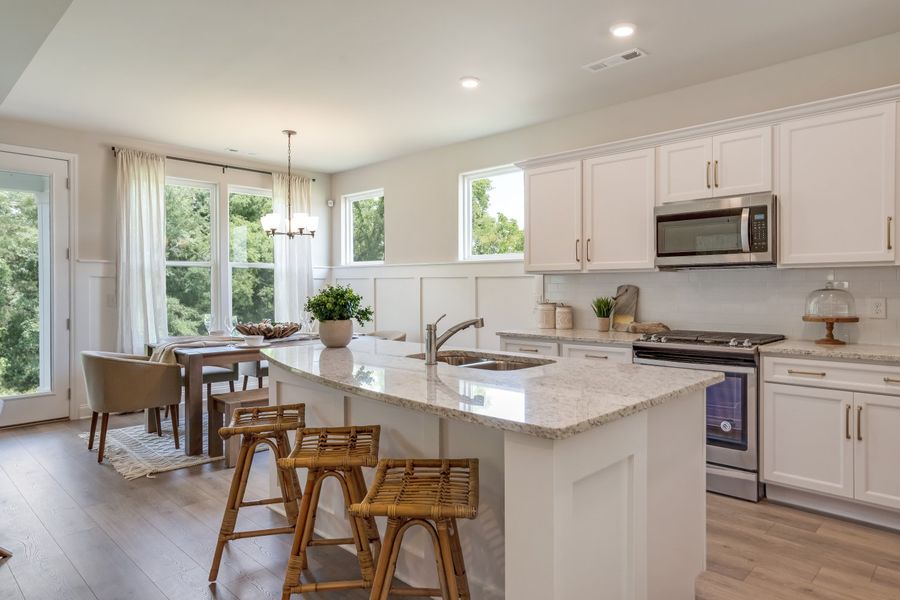 Furnished interior in a model home at Woodbridge Glen in Lebanon (Image 20).