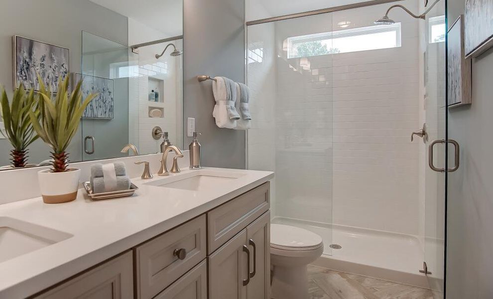 Furnished interior in a model home at Bryton Crossing Townhomes in Huntersville (Image 18). Furnished interior in a model home at Bryton Crossing Townhomes in Huntersville (Image 18).