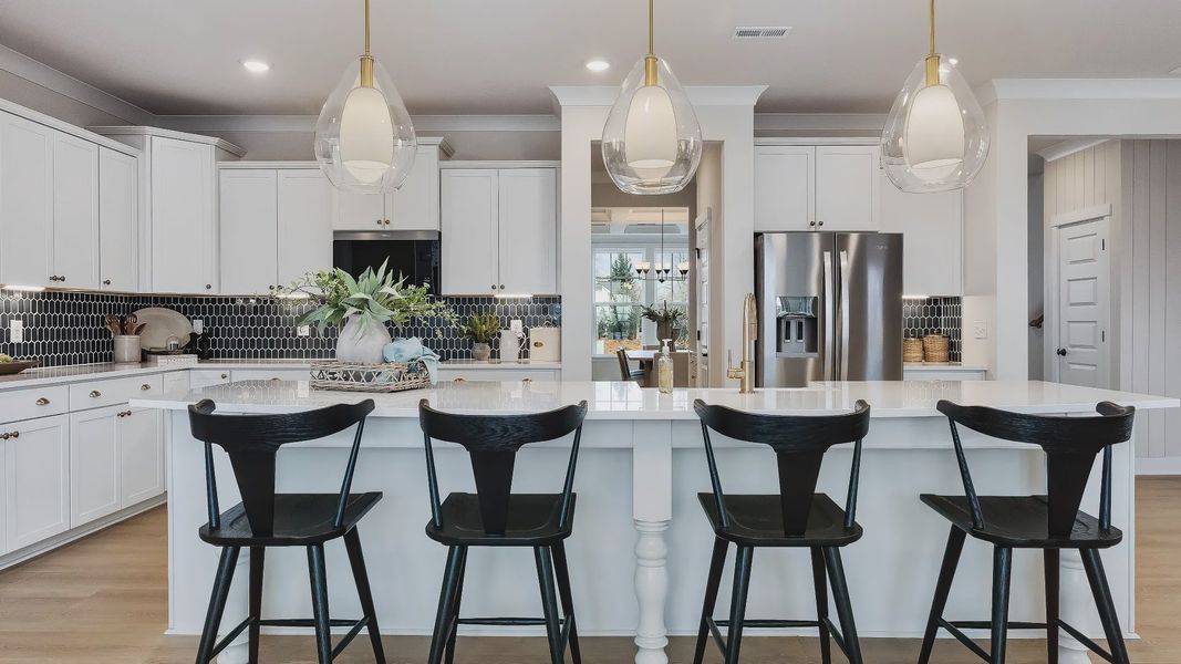 Furnished interior in a model home at Owen Park in Gibsonville (Image 13).