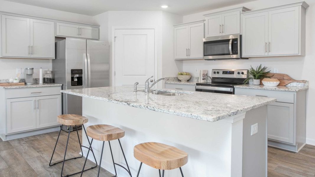 Furnished interior in a model home at Foxtail in Yadkinville (Image 4).