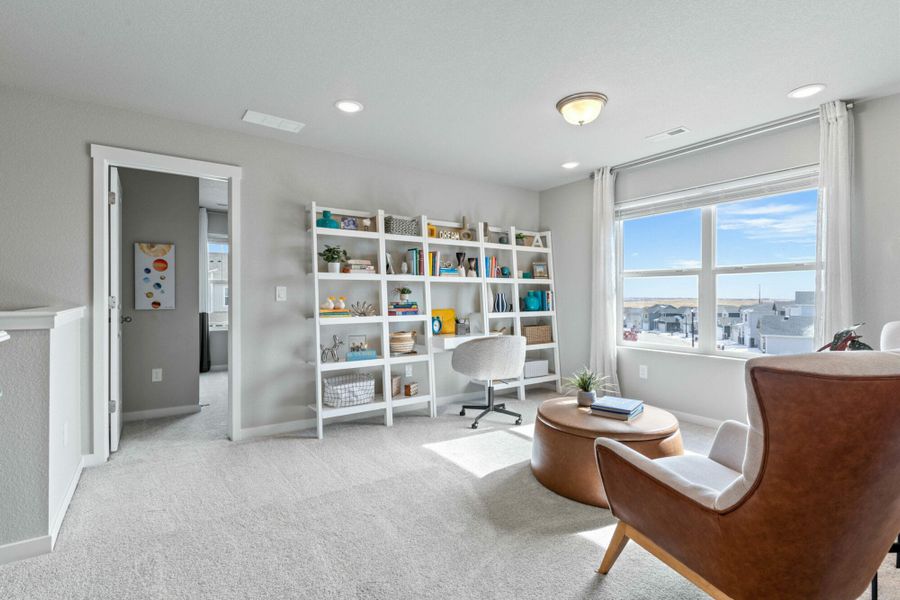 Furnished interior in a model home at The Trails at Aspen Ridge-2 in Colorado Springs (Image 6).