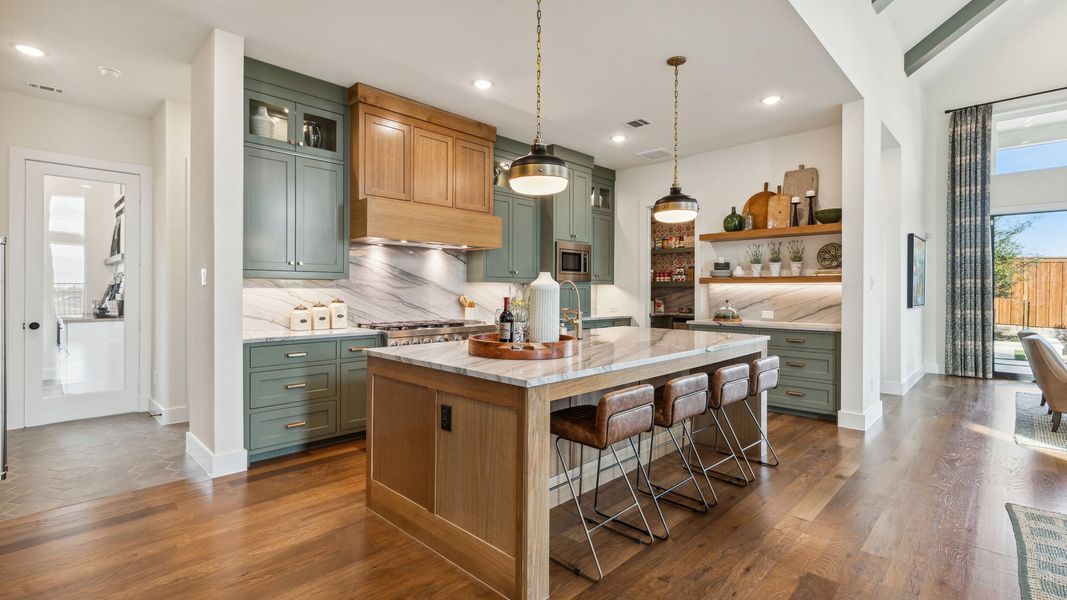 Furnished interior in a model home at The Reserve at Watters in Allen (Image 21).