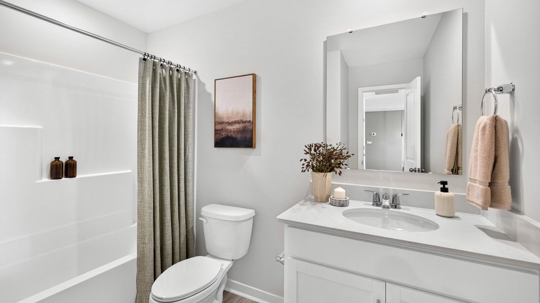 Furnished interior in a model home at Twinleaf Meadows in Monroe (Image 37).