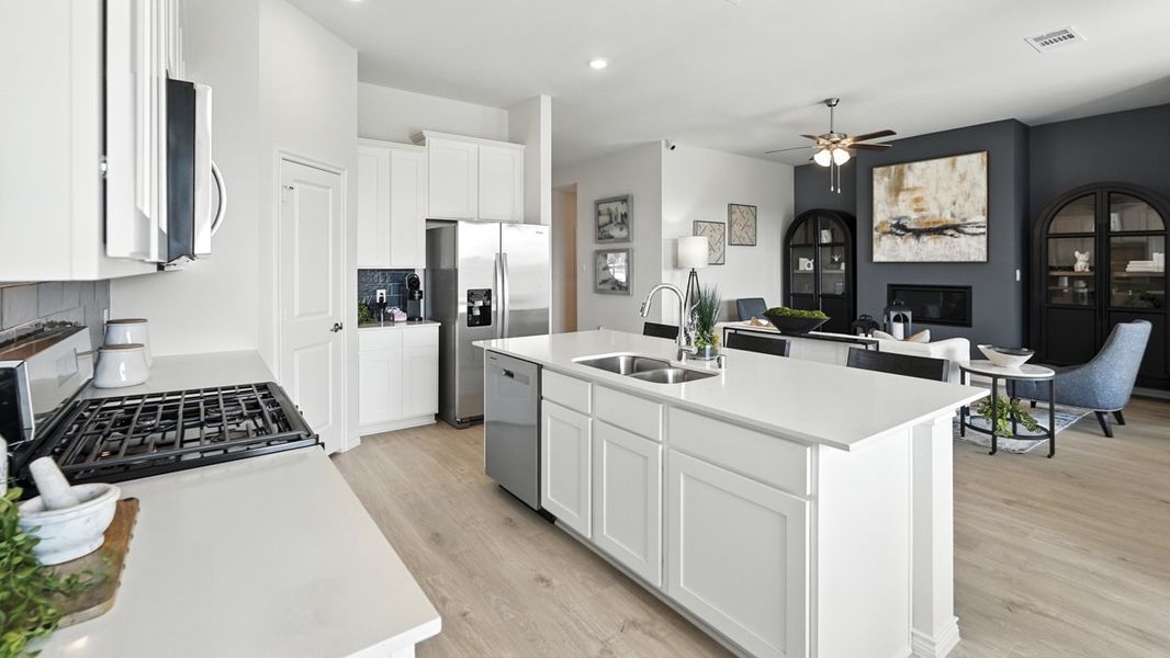 Furnished interior in a model home at Morning Ridge in Princeton (Image 17).